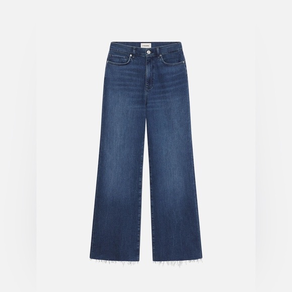 NWOT - Frame Le Palazzo Raw Hem in Crossings - Size 26 - Picture 2 of 9